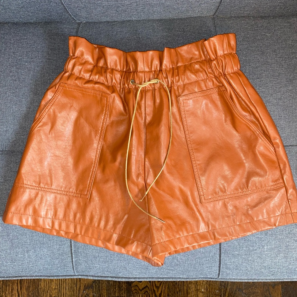 Whiteroom & Cactus Faux Leather Shorts